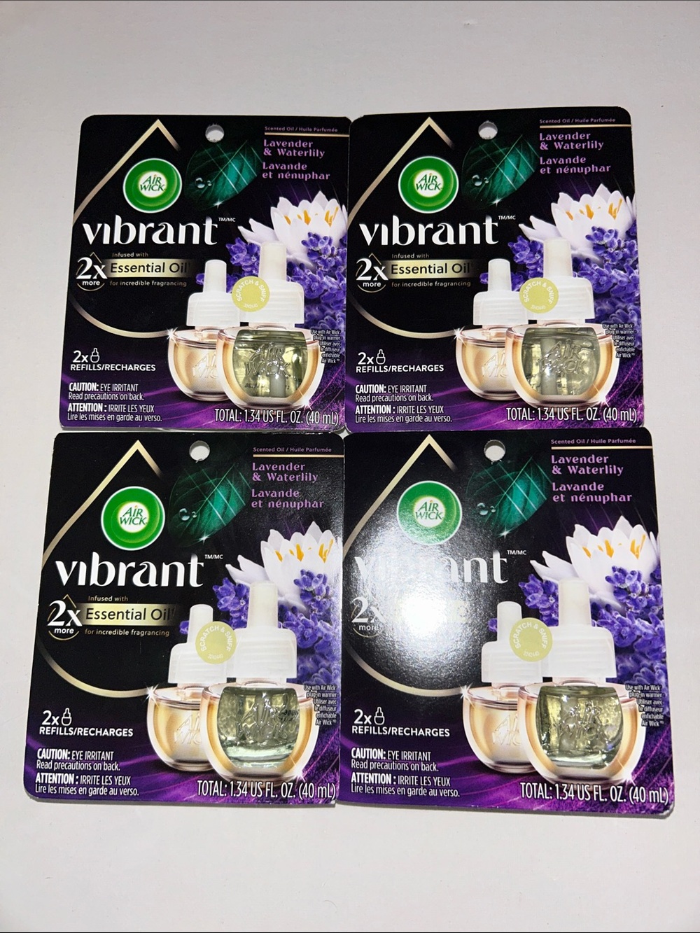 Vibrant Lavender & Waterlily Air Freshener Refills - Set of 4